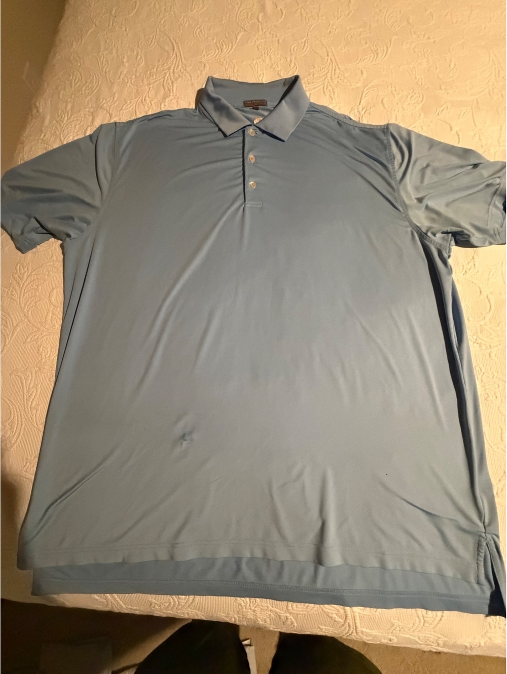 Peter Millar Stretch Performance Polo Shirt XXL Light Blue